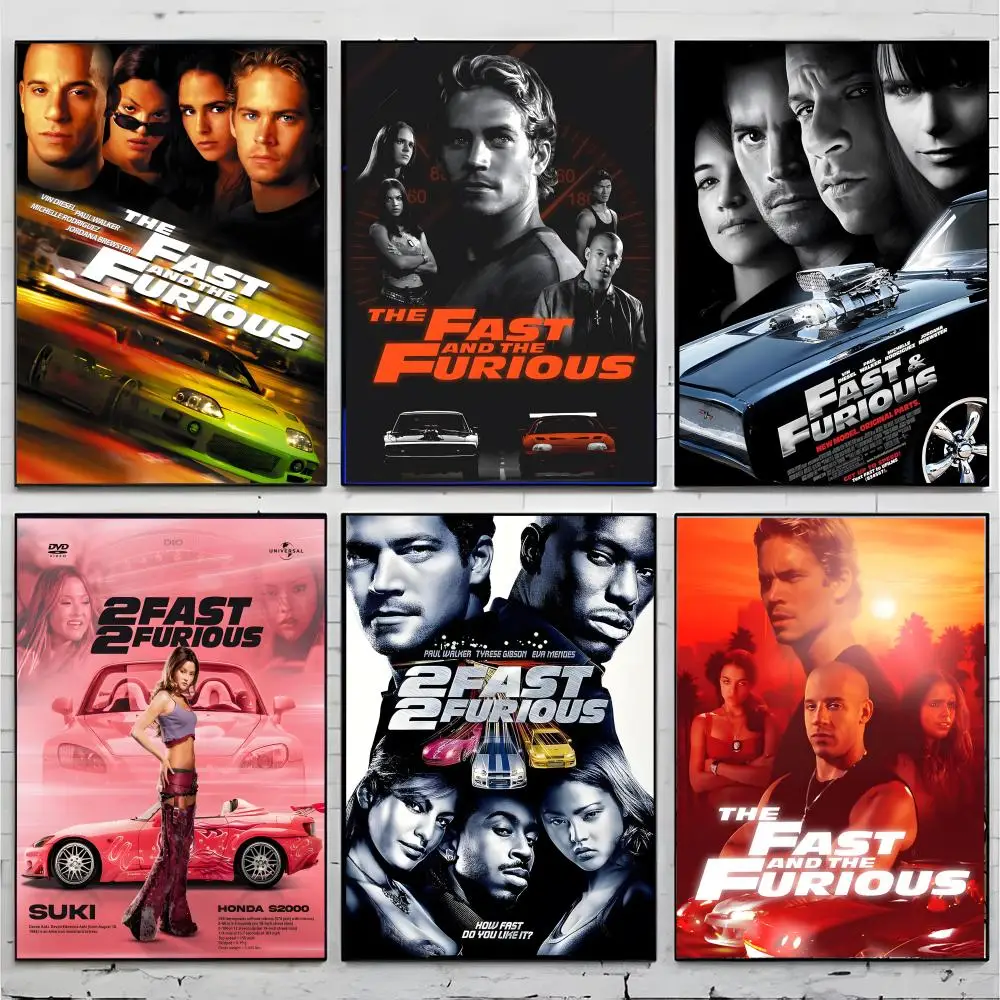 Action Racing F-Fast and Furious Poster Premium Decor Art & Gift for Household Lounge Home Ornaments