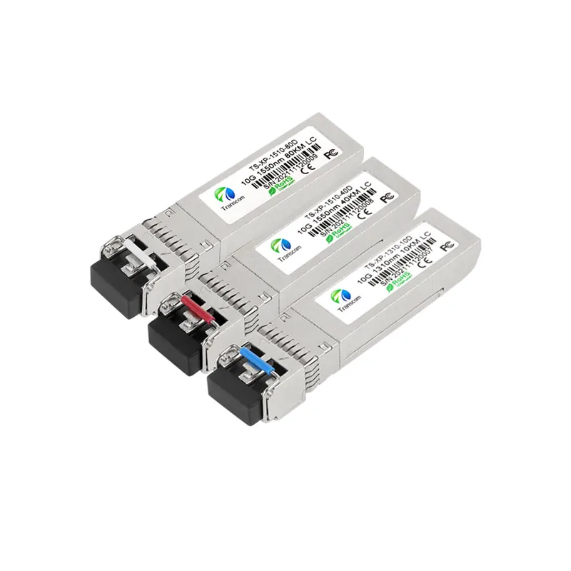 جهاز إرسال واستقبال SFP جديد 10G أحادي الوضع SFP متوافق مع مفاتيح Cisco / Huawei / Ruijie / ZTE / Mikrotik