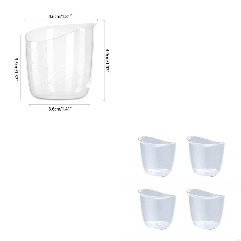 

4pcs 35ml Newborns Feeding Cup Baby Feeder Bottle Travel Friendly Formula Milk Cup Anti Choking for Breastfeeding Mom