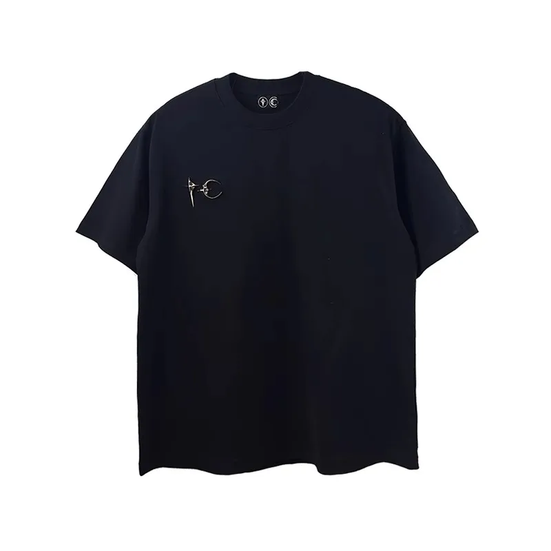 

2024 Thug club minimalist casual couple T-shirt oversized pure cotton round neck short sleeved summer top TX1100