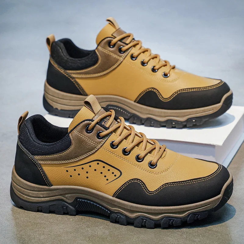 Winter Fleece Lined Hiking Boots Cold Resistant Waterproof Anti Slip Sole Outdoor Mountain Climbing Trekking Shoes