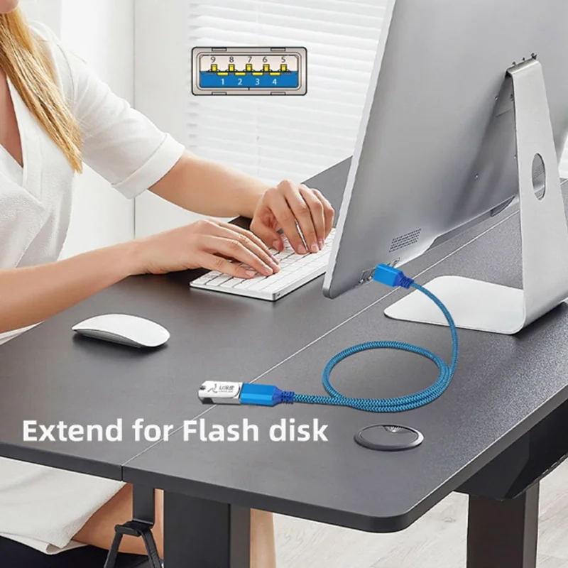 USB 3.0 5Gbps High Speed USB 3.0 Type A Male to Female Extension Cord,Lead Compatible with USB Flash Drive, Hard Drive