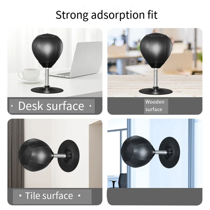 FBIL-Desktop Boxing Punching Bag Stress Relief Speed Training Punching Bag Muay Tai Exercise Suction Table Boxing Punch Ball