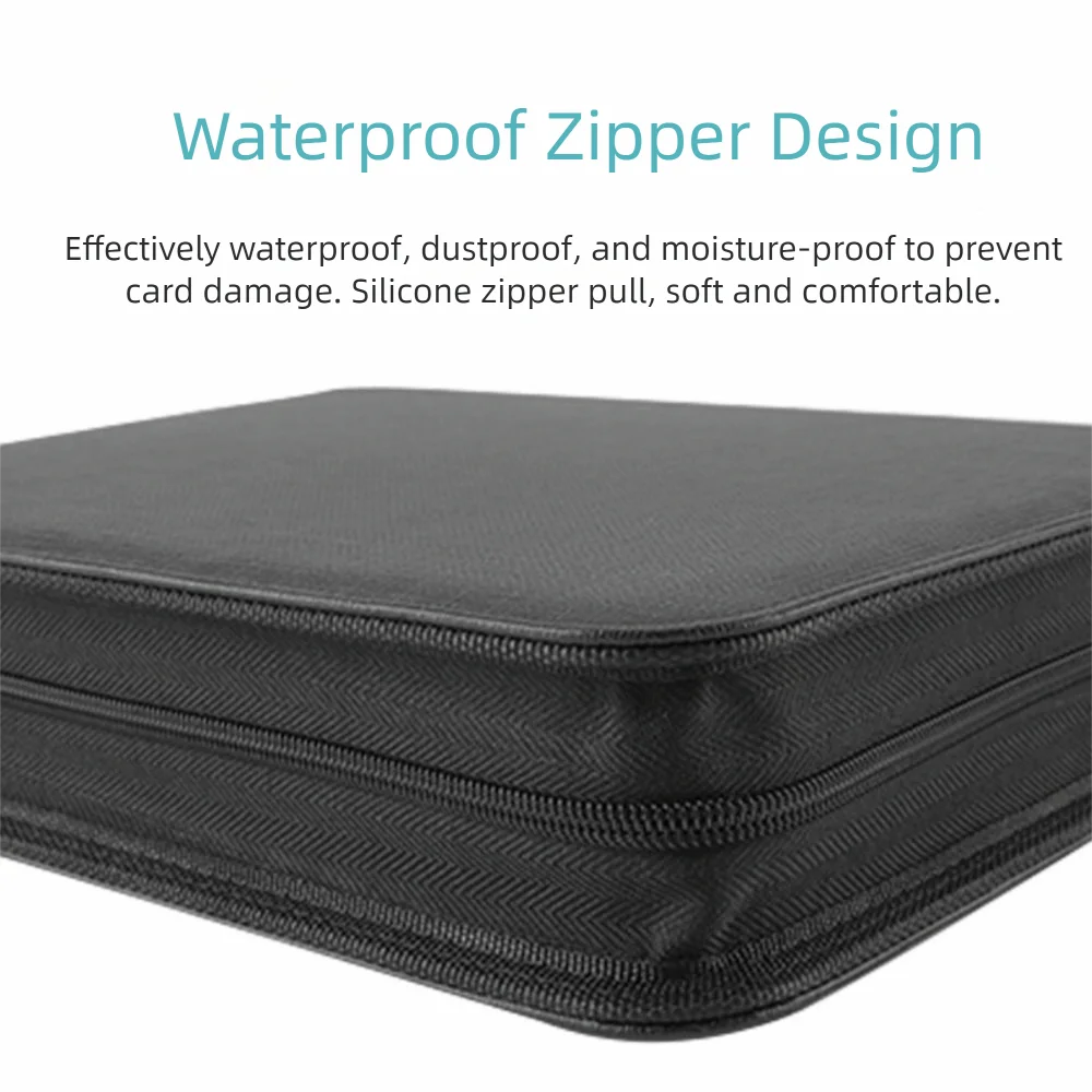 Durable PU Toploader Binder 4 Pocket 112 Toploaders Toploader Album Waterproof Double Sided Pockets Game Card Album Sport Cards