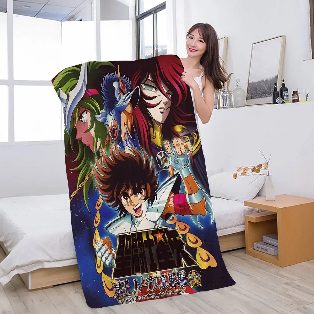 S-Saint S-Seiya Anime Microfiber Blanket Quick Drying Beach Towels Oversized Printing Super Absorbent Pool Towel Blanket