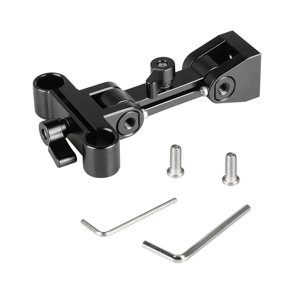 CAMVATE-Soporte de Monitor ajustable con abrazadera de varilla Dual de 15mm, equipo de jaula de Monitor de cámara, sistema de varilla de 15mm para fotografía