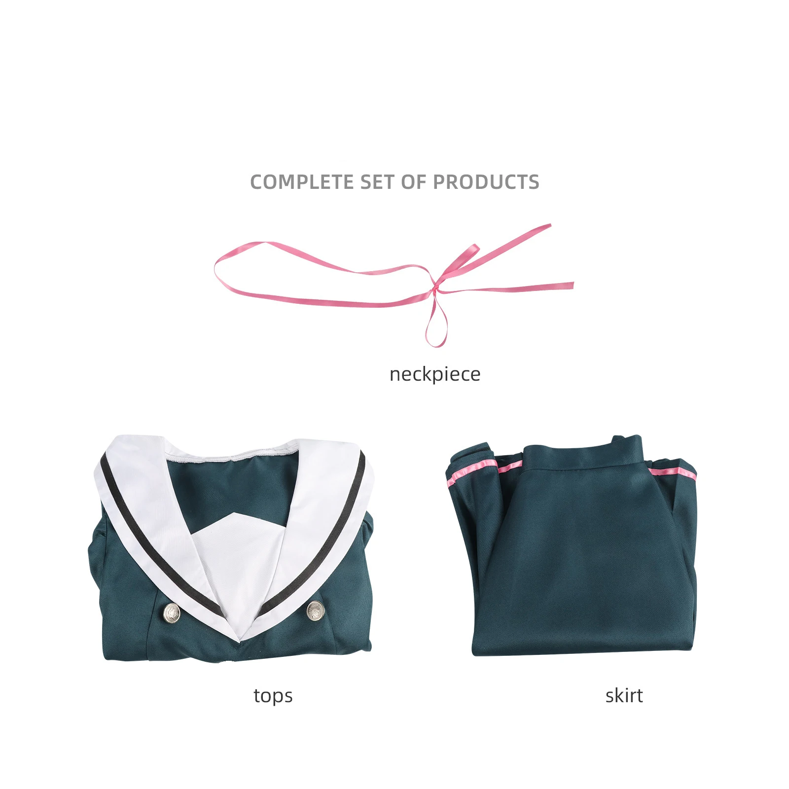 أنيمي كاورو هانا وا رين إلى ساكو كاوروكو واغوري تأثيري حلي شعر مستعار زي مدرسي Jk فستان للنساء الفتيات عقال لعب الأدوار