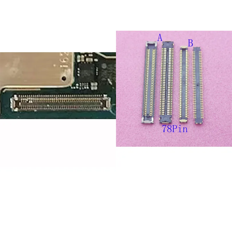 2-50Pcs Lcd Display FPC Connector Usb Charger Plug For Samsung Galaxy S20 FE F62 M62 M51 M31S A80 A90 Note 10 Lite N770F 78 Pin