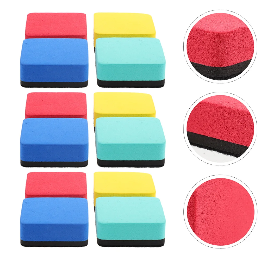 

12 Pcs Whiteboard Eraser Chalkboard Cleaner Erasers for Office Wipes Accessories Kids Magnetic Dry Boards Student Use