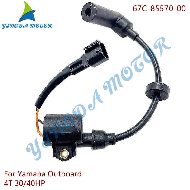 

67C-85570-00 Ignition Coil Assy for Yamaha Outboard Motor F 30hp 40hp 4 Stroke Boat Engine Parts