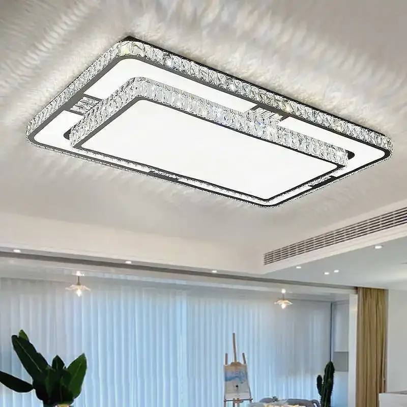 Living room crystal ceiling light main light headlight modern simple atmosphere Internet celebrity