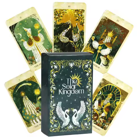 Hot Selling The Solar Kingdom Tarot Leisure Entertainment Card Family Gathering Divination Deck Tarot Board Playing Card Game