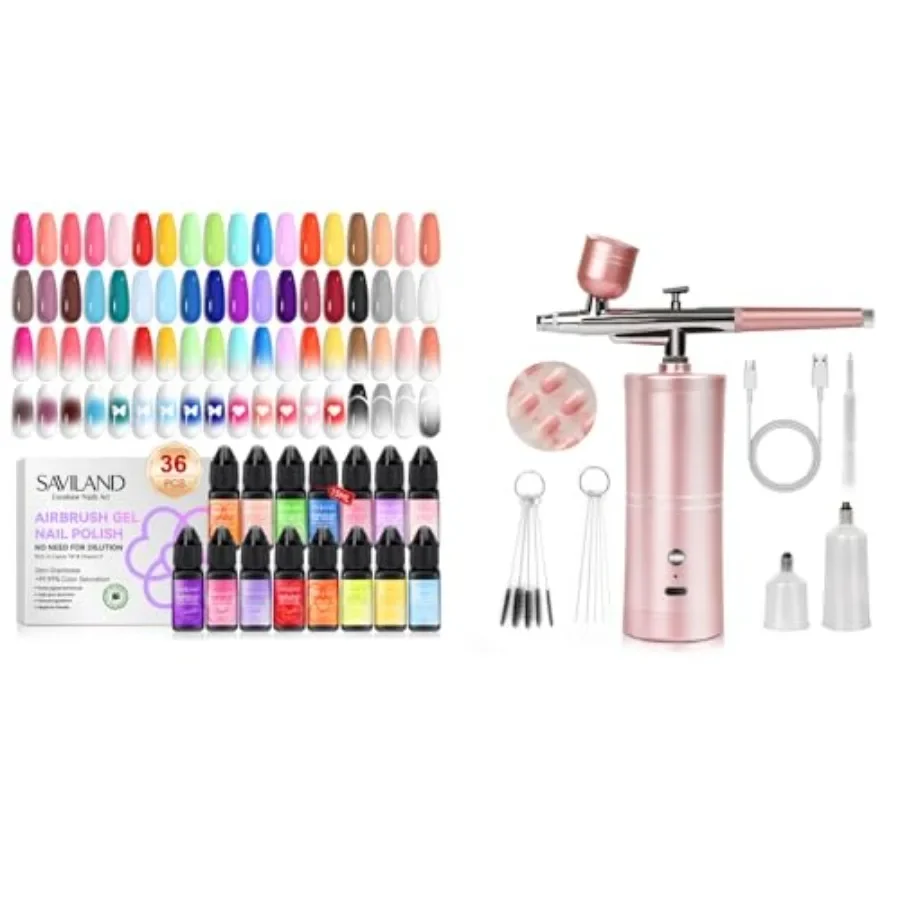 

SAVILAND Гель-лак для ногтей Airbrush 36 цветов и полный комплект для профессионального выглядящего маникюра дома, идеально подходит для салонаGrad