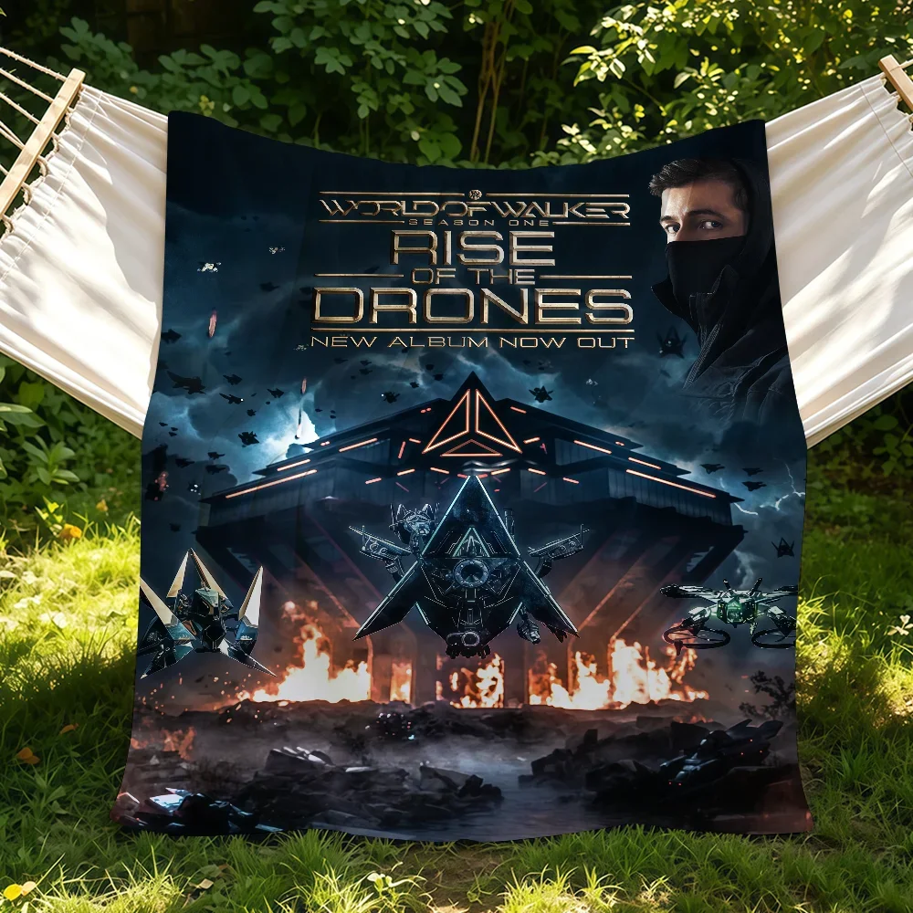 Singer A-Alan Walker World Of Walker Blanket Suitable For Sofas Beds Offices Cars Outdoor Travel  Ideal Gift For Friends Family