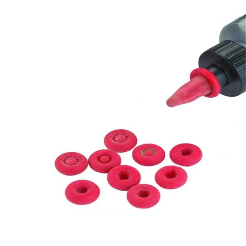 20Pcs Caulking Gun Nozzles Cap Red Caulk Saving Cap Caulk Sealer Saver Open Caulking Tube For Sealing And Preserving