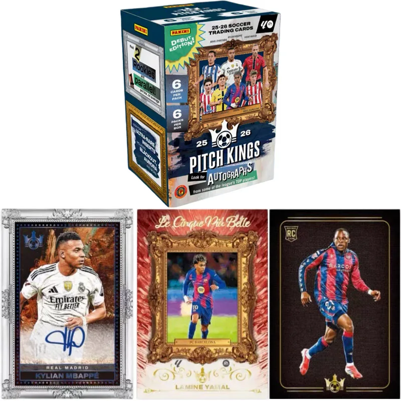 2026 Panini Football Trading Card Lamine Yamal Kylian Mbappé La Liga Oil Painting Grenade Box Character Collection Cards ToyGift