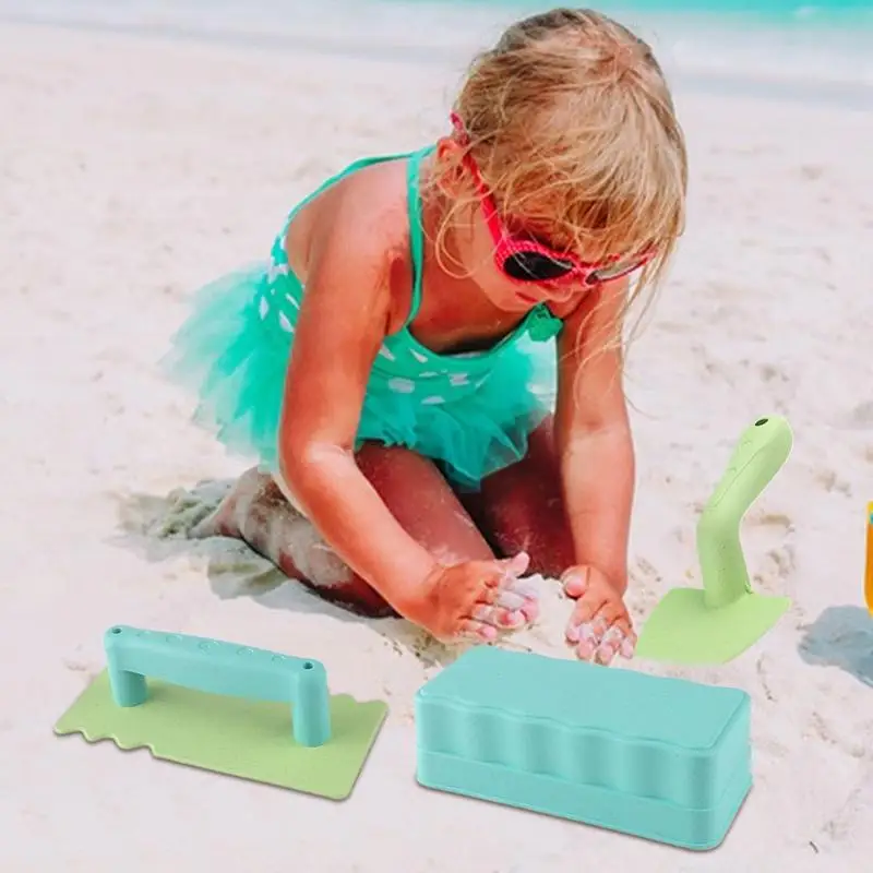 Strandspeelgoed voor peuters Herbruikbaar strandspeelgoed voor peuters Educatief schop Baksteenmodel Waterspeelspel voor zomervakantie Familie