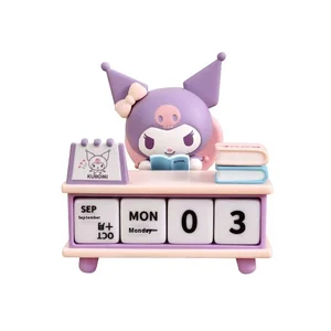 مينيسو سانريو عائلة كورومي التقويم رائعة سطح المكتب اليدوية زخرفة الإبداعية الشفاء دمية نموذج أنيمي لعبة هدية الطرفية أفضل 10 تقويم مفاجأة للمبيعات - رقم 10