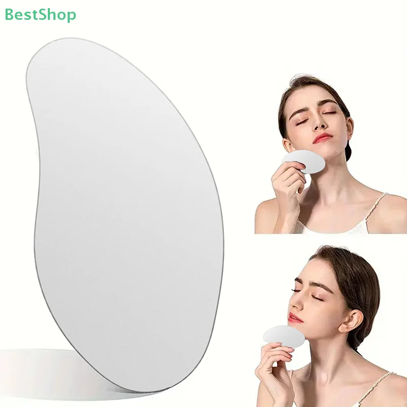 ★ ★ ★ สแตนเลส Gua Sha สําหรับ Face Body Massager แผ่นขูดใบหน้า Guasha Scraper สําหรับคอกลับ