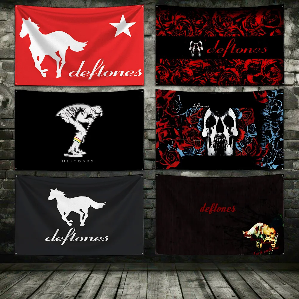 60x90 cm D-Deftones Bandiera alternativa in metallo Banner con stampa digitale in poliestere per la
