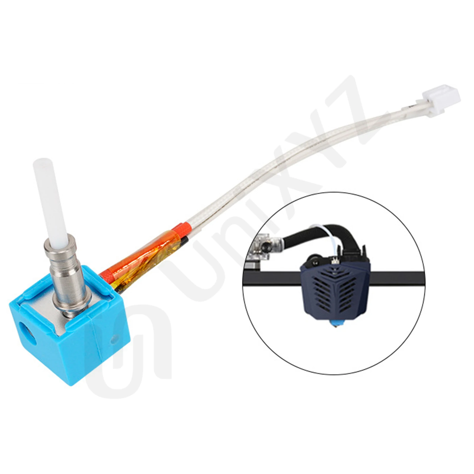 Verbesserter Hotend-Heizblock für Anycubic I3 Mega S Mega Zero 2.0 Kobra Chiron Vyper 12V 24V Heizung J-Kopf Heat Break Hot End – Detail 33