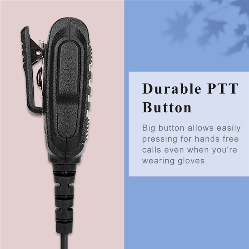 A40Z-RETEVIS Microphone Walkie Talkie Talkie Tangent Mic Shoulder Speaker PTT For Baofeng UV-5R UV82 RT622 (2 PCS)