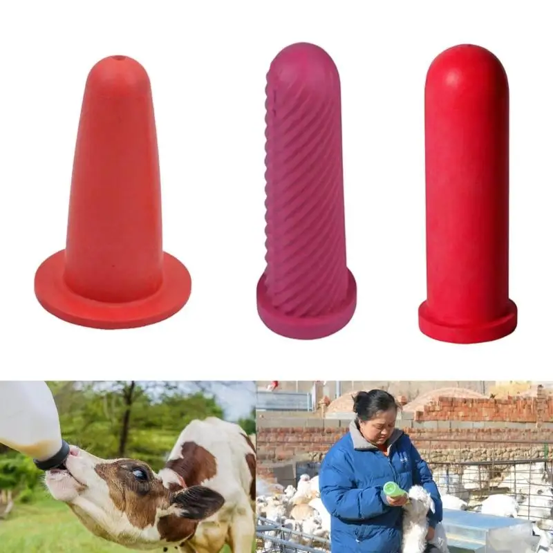 QX2E Calf Feeder Pacifiers Fixed Base Milk Bucket Nipple for Farm Use Nursing Cattle Horse Donkey view 5