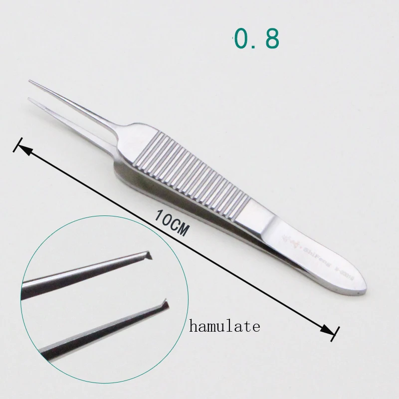 Nano traceless double eyelid tweezers Ophthalmic platform with tooth tweezers burying tool microscopic cosmetic plastic instrume