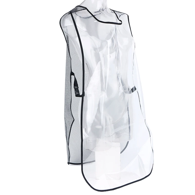 

For Beauty Salon Nail Double-sided Waterproof Black/Transparent Apron Barber Uniform Salon Hairstylist Apron Hairdresser Vest