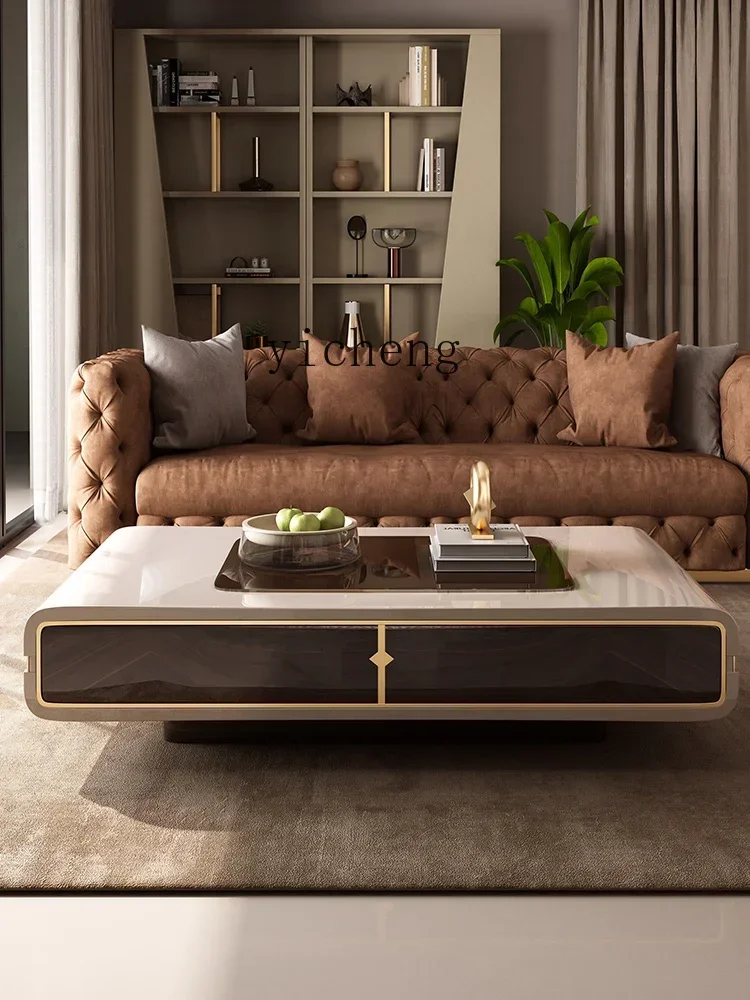 TV Cabinet Floor Modern Long Electric Cabinet Coffee Table Combination Integrated Living Room Home Floor Cabinet