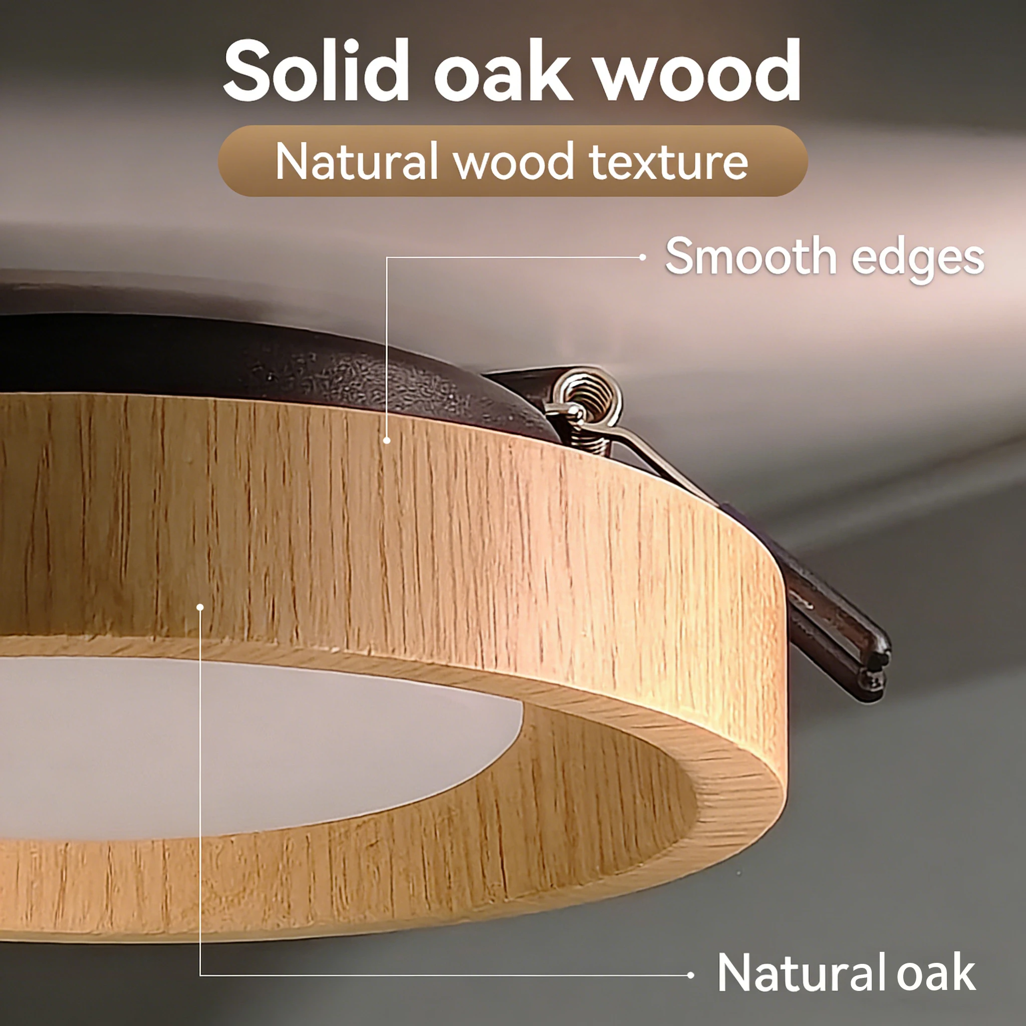 Recessed Spot LED Ceiling Light Wood Downlight Replaceable Bulb GX53 Spotlight for Kitchen Bedroom Decor 220V Ceiling Spots Lamp