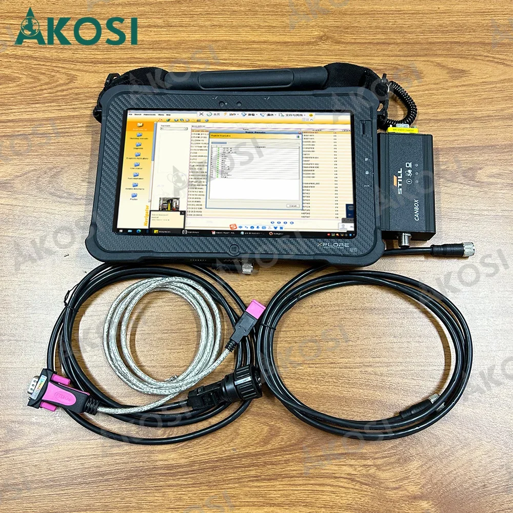 For Still forklift canbox 50983605400 STILL forklift diagnostic interface with V8.21 still steds Xplore Tablet