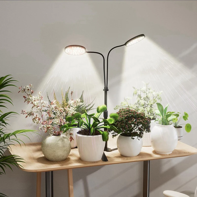 TKOH-Grow Lights для комнатных растений, 6000K Полный спектр освещения для растений для выращивания в помещении, 3,5: светодиодный двухкольцевой светильник для выращивания растений