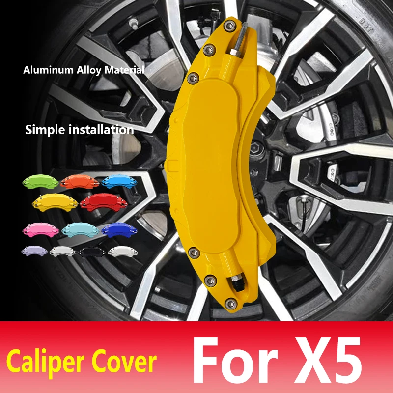 

For BMW X5 Car Brake Caliper Cover Aluminum Alloy Metal Kit Fit M60i M50i 4.8i xDrive50e xDrive40i M X Line Sport Utility 4 Door