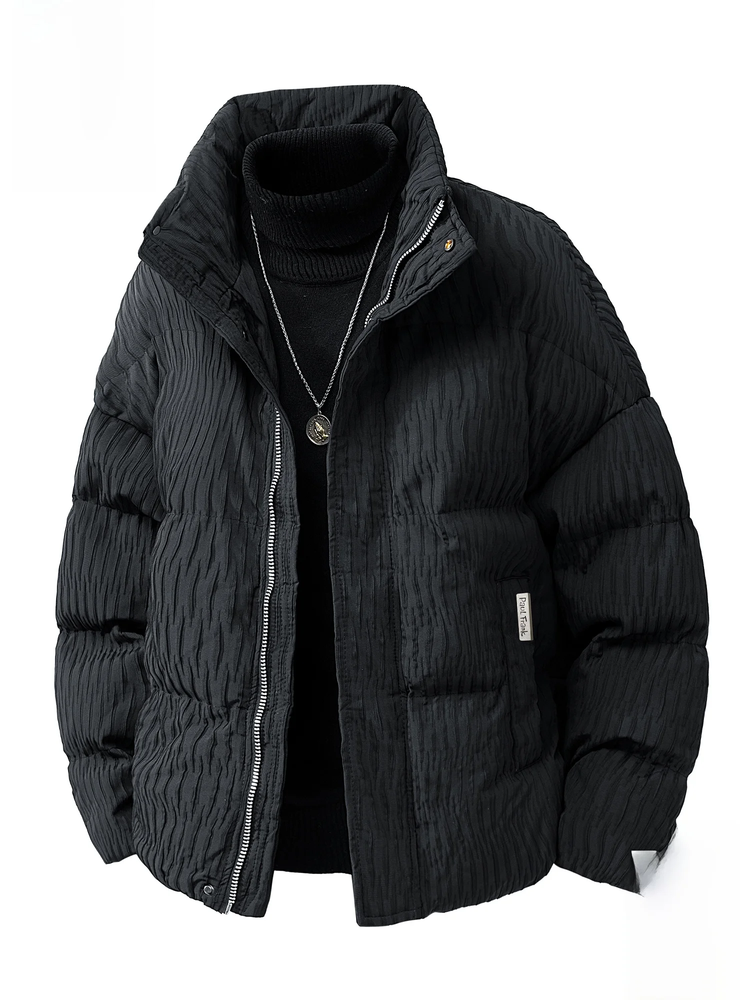 

Мужская хлопковая куртка Paul Frank Large-Mouth Monkey свободного кроя с воротником-стойкой, зимняя, теплая, из полиэфирного волокна, с длинными рукавами