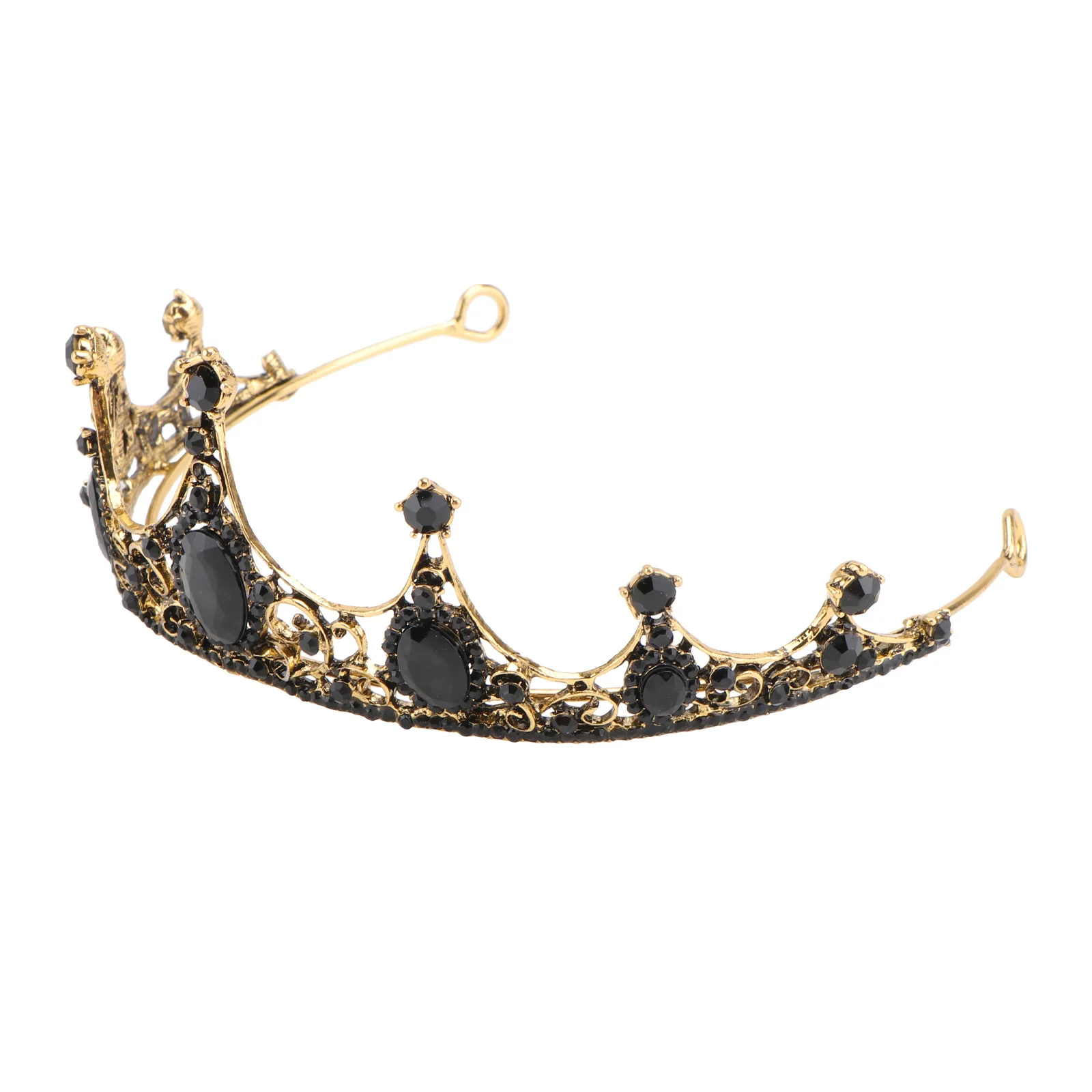 

Rhinestone Wedding Hair Accessories Women Crystal Crown Tiara Lightweight Rhinestone Decor Crown NonFading Party Prop
