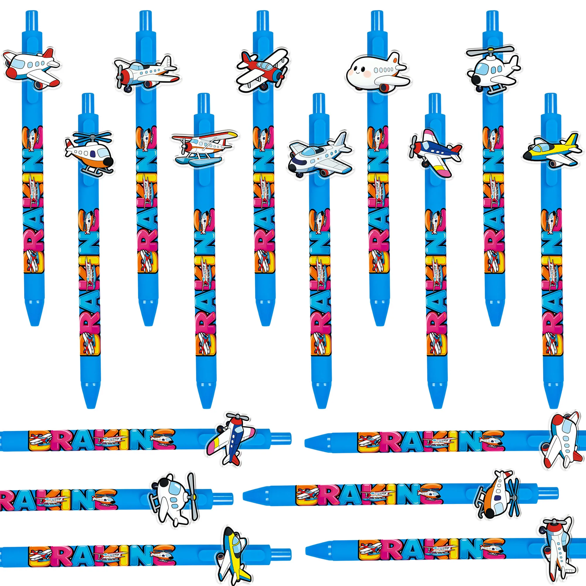 

10 pieces / 16 pieces aircraft pattern creative ballpoint pens - aviation enthusiast signature pens