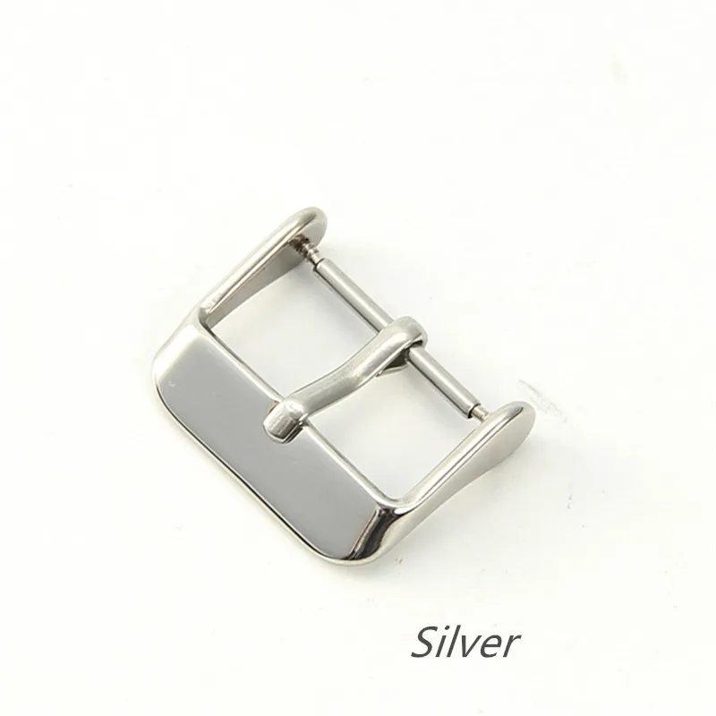 Chiusura per orologio in acciaio inossidabile fibbia ad ago uomo donna accessori per cinturino fibbia ad ardiglione 8mm 10mm 12mm 14mm 16mm 18mm 20mm 22mm