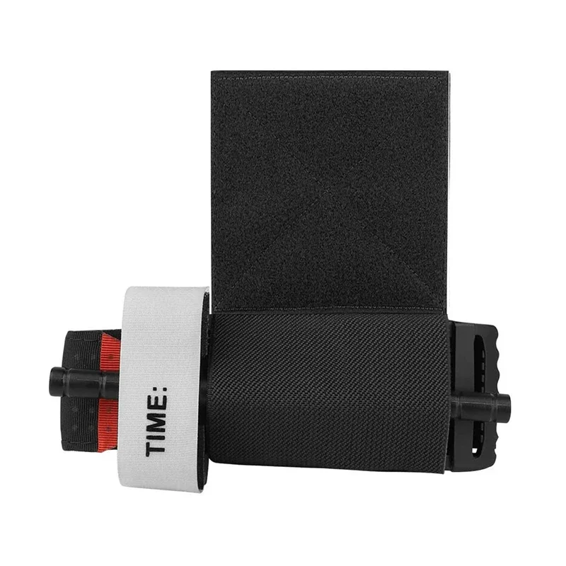 Molle 벨트 전술 TQ 탄성 지혈대 거치대 후크 및 루프 보안 파우치, 경쟁 체스트리그 사냥 조끼 액세서리 캐리어