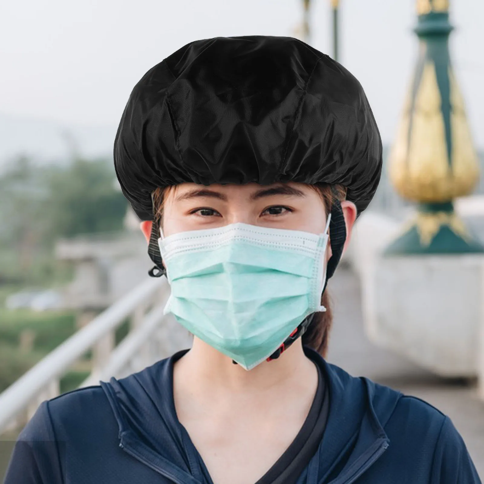 

Bike Cover Waterproof Breathable Windproof Cycling Snow Rain Cover Outdoor Ride Gear Black Bike Protector