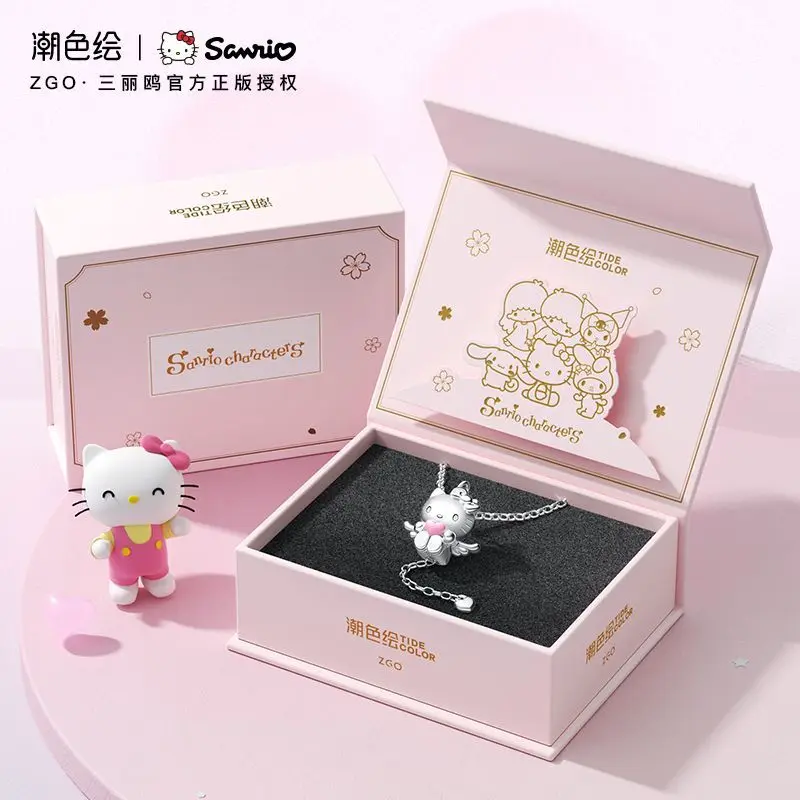 

Sanrio series Hello Kitty Love Wings necklace new cartoon niche light luxury sweet jewelry holiday gift for friends