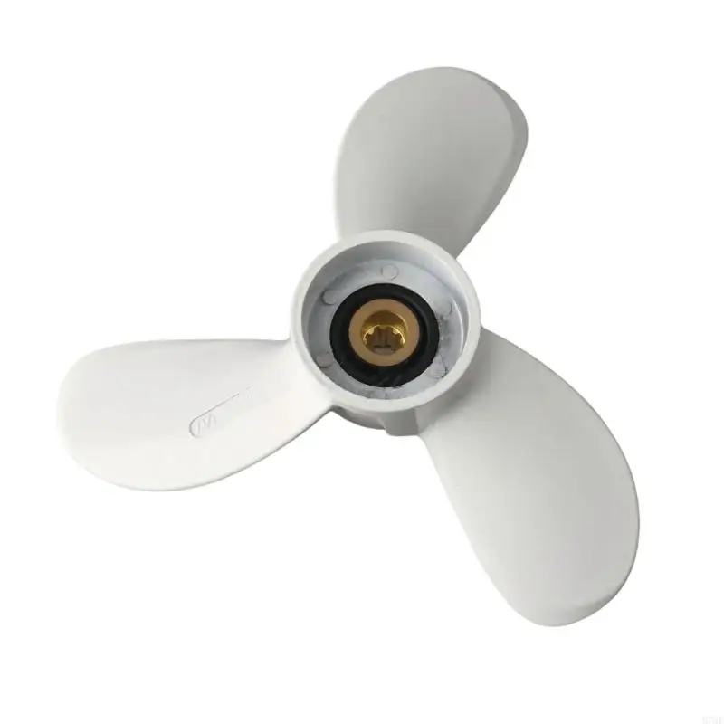 M76E Marine-Bootspropeller-Ersatz, 3-Blatt-Außenbordmotorpropeller aus Aluminium für 2-3 routinemäßige Wartung mit – Detail 3