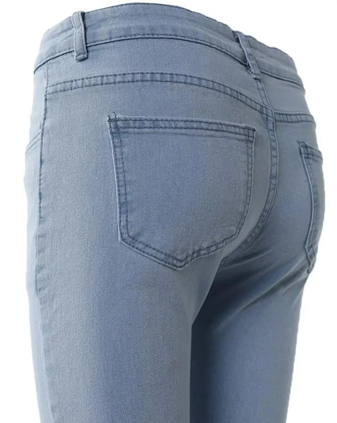 Pantalones vaqueros informales con cremallera para mujer, Jeans pitillo de alta elasticidad, a la moda, combinan con todo, Primavera, 2023