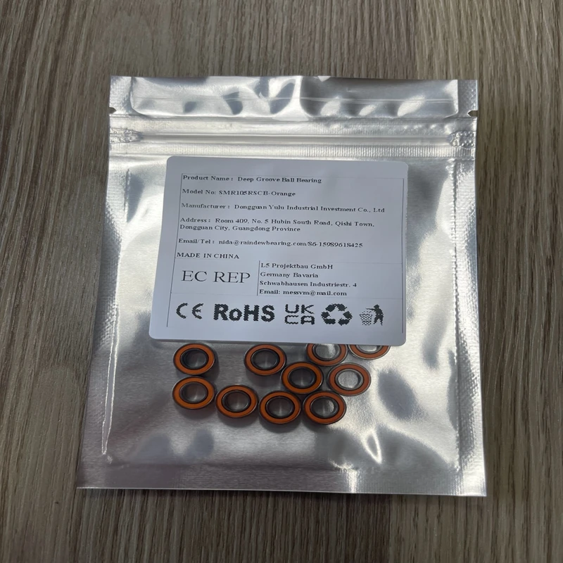

10PCS SMR105RS CB Ceramic Bearing 5X10X4 mm ABEC-7 Miniature RC Motor SMR105-2RS Ball Bearings Ceramic Si3N4