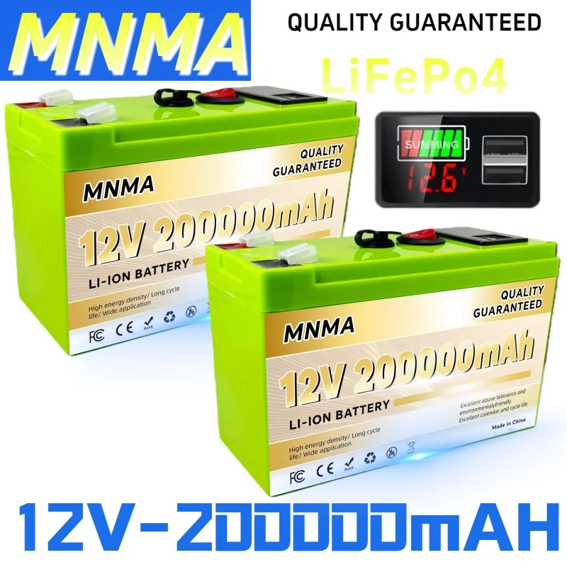 

12.8V LiFePO4 Rechargeable Battery Grade A Cells Solar System Home Energy Storage Fish Finder Power Wheel Trolling Motor Charger