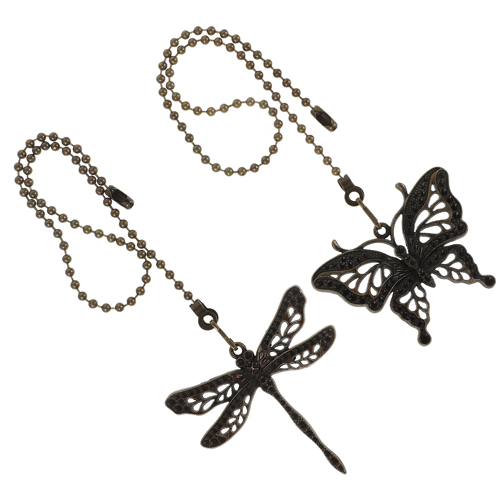 Ceiling Fan Pull Chain Extender Beaded Roller Dragonfly Decor Pulls Extension Zipper Strip