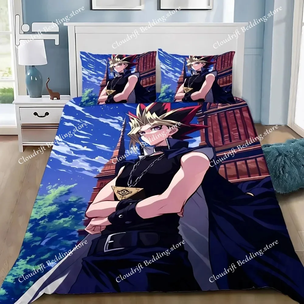 Duvet Cover 3D Yu-Gi-Oh Pharaoh Atem Exquisite Game Digital Printing Bedding Set Comforter Bed Home Decor Girls Boys Gift