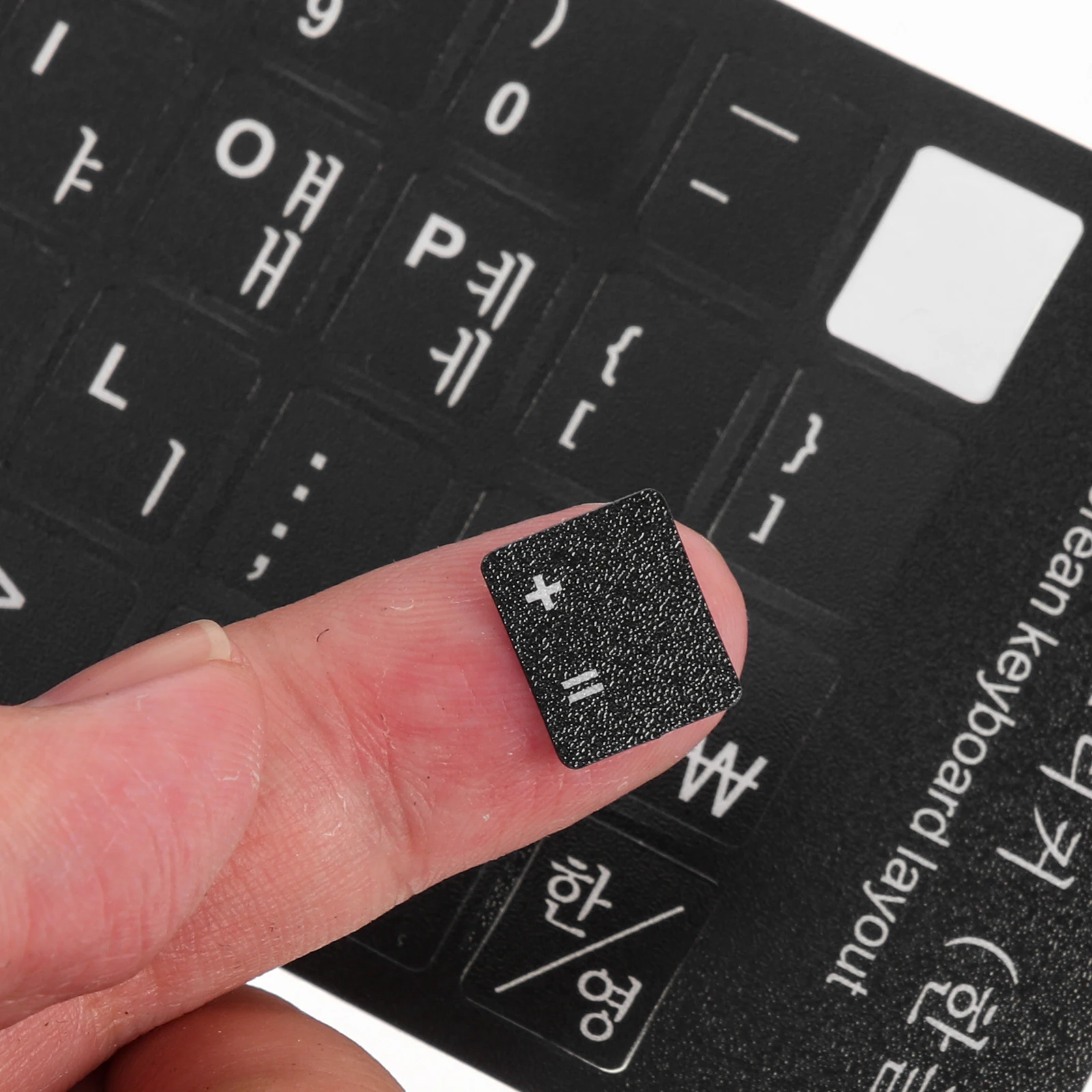 

10pcs Stickers Black White Lettering Universal Laptop Keyboard Skin Multi-Language Stickers Replacement Protector For Students