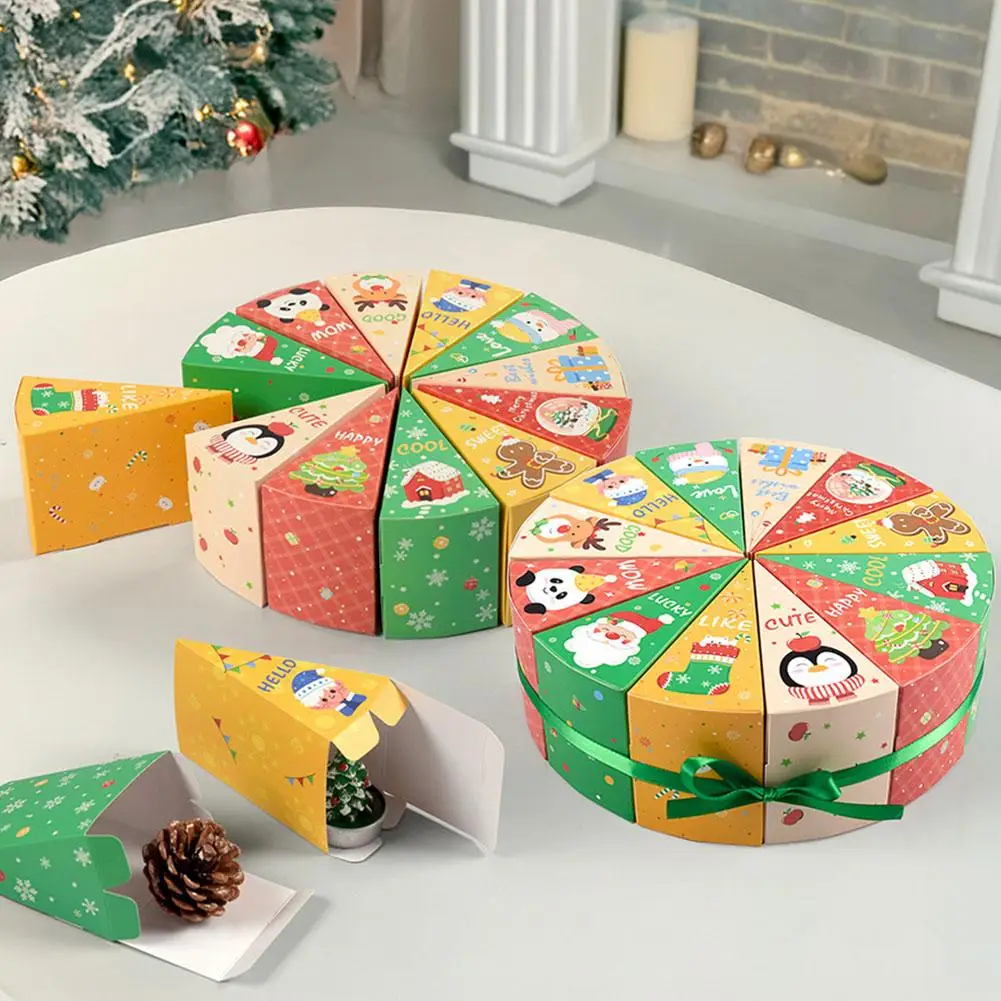 

12Pcs Christmas Candy Boxes Gift Boxes Xmas Packaging Boxes Paper Ornaments Boxes for Christmas Party Decoration Supplies