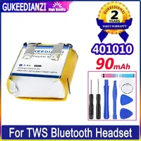 Long Lasting 90mAh 401010 Earphone Battery For TWS Bluetooth Headset I7 I9S i10 I12 MP3 MP4 GPS Toy